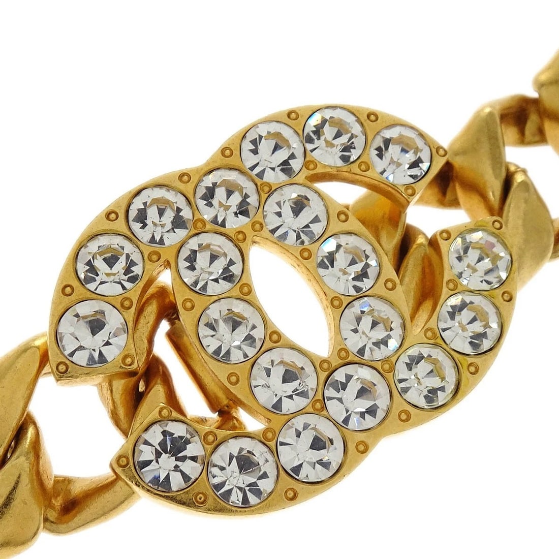 CHANEL GOLD RHINESTONE - 2
