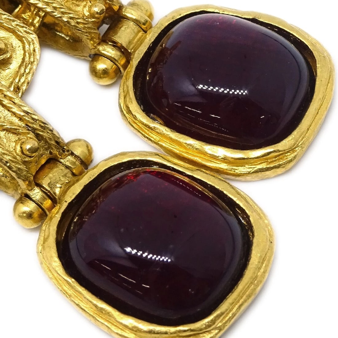 CHANEL GRIPOIX DANGLE EARRINGS - 3