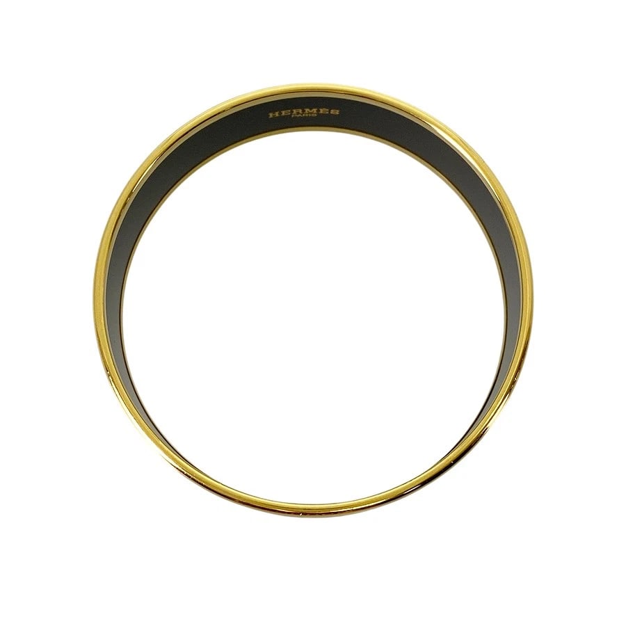 HERMES GOLD PLATED BANGLE - 3