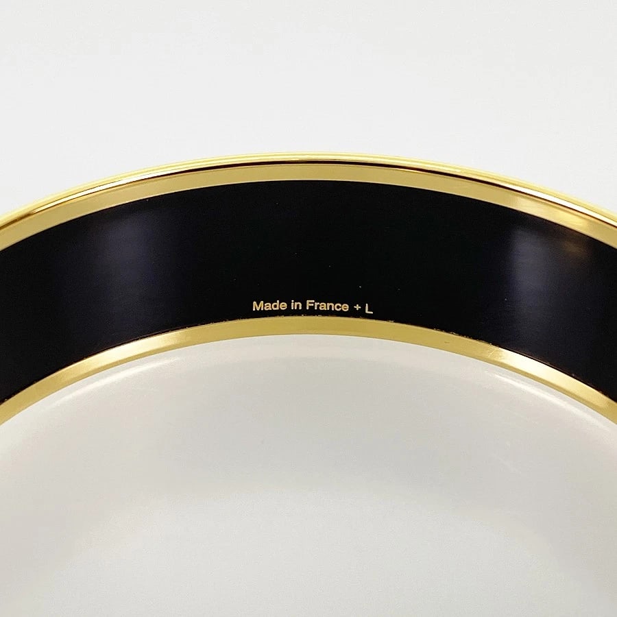 HERMES GOLD PLATED BANGLE - 4