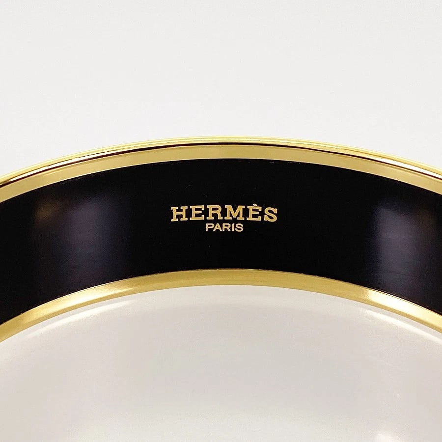 HERMES GOLD PLATED BANGLE - 5