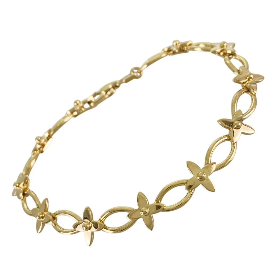 LOUIS VUITTON YELLOW GOLD BRACELET: LOUIS VUITTON Yellow gold Bracelet Brand: LOUIS VUITTON Type/Style: Bracelet Material: 18K Yellow Gold Color: Gold Size: Wrist Size:16.5cm Accessories: None Accessories Notice: When purchasing