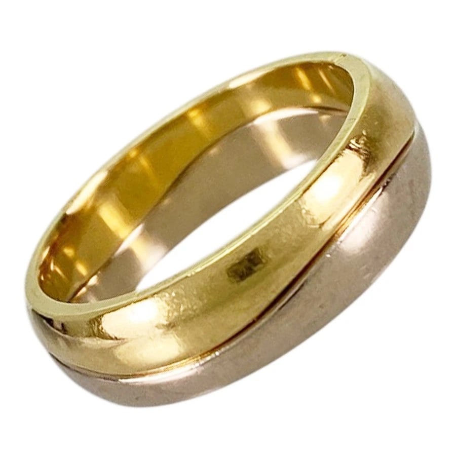 CARTIER LOVE ME YELLOW GOLD RING: Cartier Love Me Yellow gold Ring Brand: Cartier Type/Style: Ring Material: 18K Yellow Gold 18K White Gold Color: Gold Size: US:4 Accessories: None Accessories Notice: When purchasing pre-owned goods,