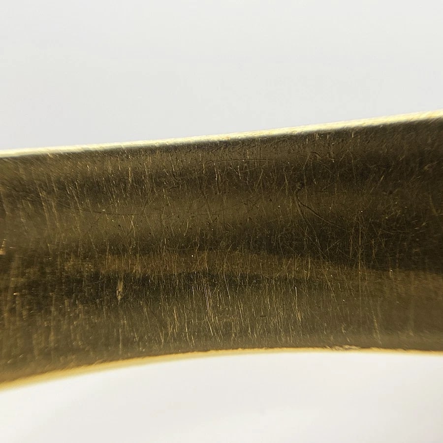HERMES GOLD PLATED BANGLE - 3