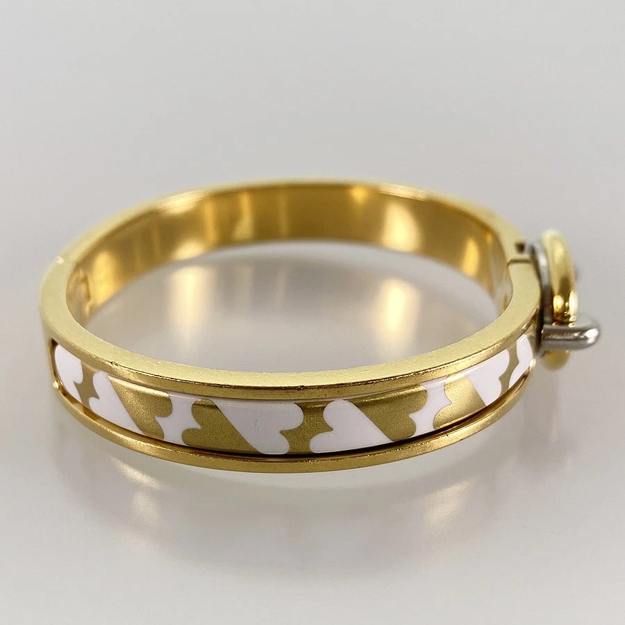 HERMES GOLD PLATED BANGLE - 5