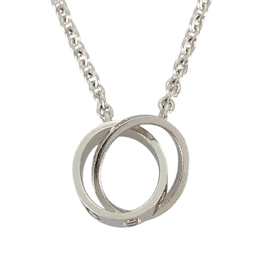 CARTIER BABY LOVE WHITE GOLD NECKLACE: Cartier Baby Love White gold Necklace Brand: Cartier Type/Style: Necklace Material: 18K White Gold Color: Silver Size: Top size:9.4mm×19.2mm Necklace full length:44cm Accessories: None Acce