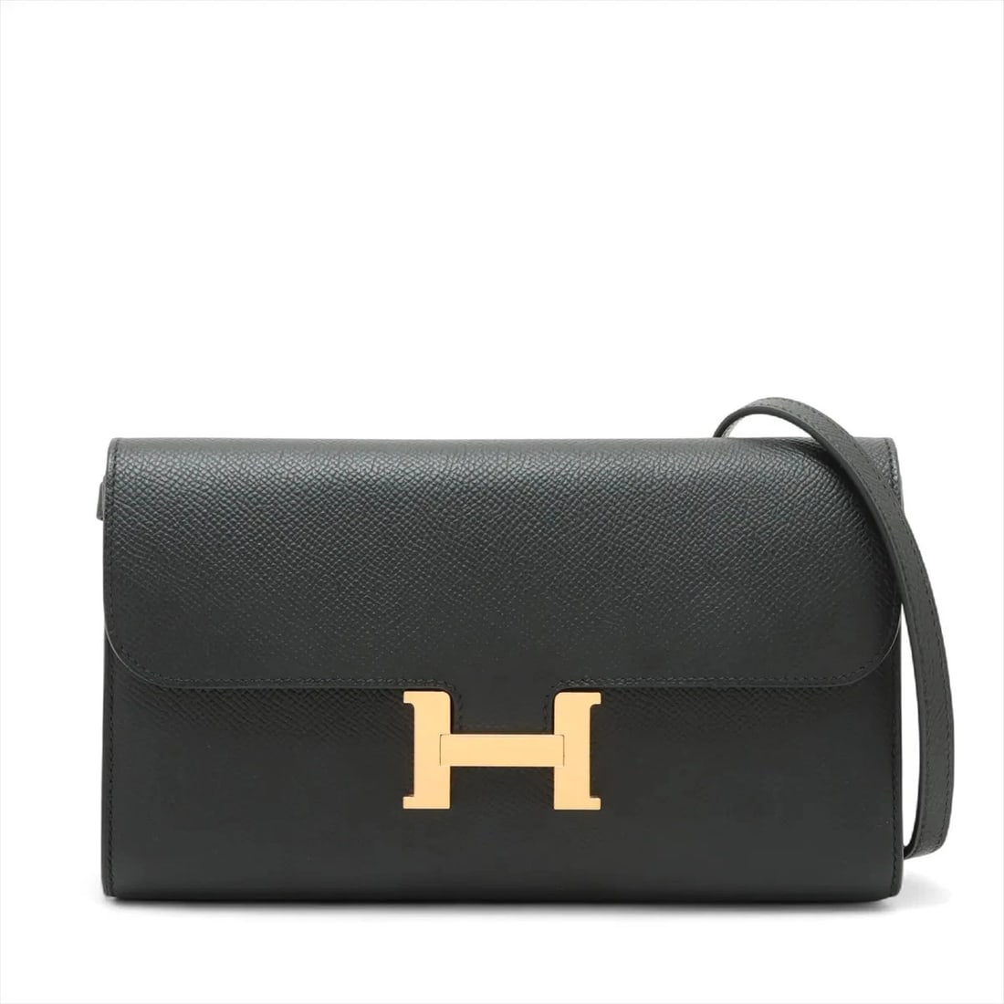 HERMES CONSTANCE LONG TOGO VEAU EPSOM SHOULDER BAG: Hermes Constance Long Togo Veau Epsom Shoulder bag Brand: Hermès Type/Style: Shoulder bag Material: Veau Epsom Color: Black Size: Height:4.7inch Length:8.1inch Depth:1.2inch Accessories: None