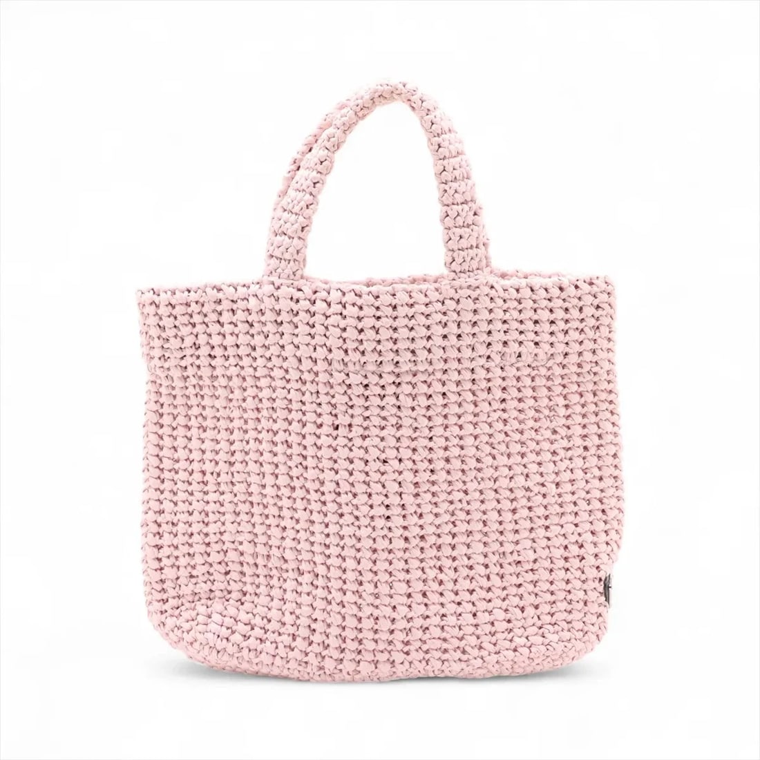 PRADA RAFFIA HANDBAG PINK, HANDBAG - 2