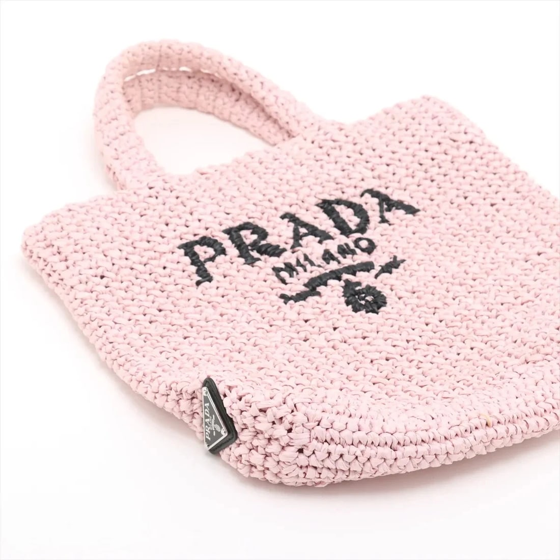 PRADA RAFFIA HANDBAG PINK, HANDBAG - 4