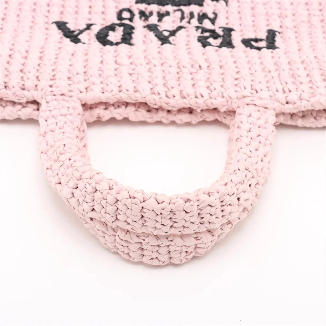 PRADA RAFFIA HANDBAG PINK, HANDBAG - 5