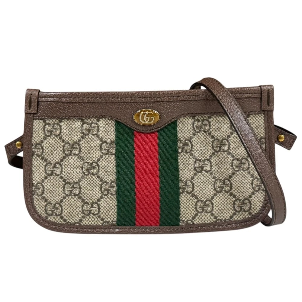 GUCCI SHOULDER BAG CROSS BODY GG SUPREME CANVAS: GUCCI Shoulder Bag Cross Body GG Supreme Canvas Brand: GUCCI Type/Style: Shoulder Bag Material: Exterior Material GG Supreme Canvas Color: Exterior Color beige / Brown Size: W7.7 x H4.5 x D1.4inch