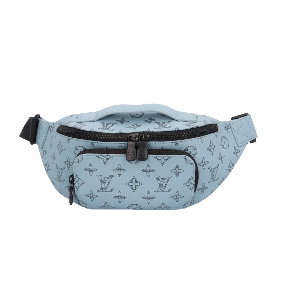 LOUIS VUITTON SLING BAG CALFSKIN: LOUIS VUITTON Sling Bag Calfskin Brand: LOUIS VUITTON Type/Style: Sling Bag Material: Exterior Material Calfskin Color: Exterior Color blue / sky blue Size: W10.6 x H6.7 x D2.8inch Accessories: None