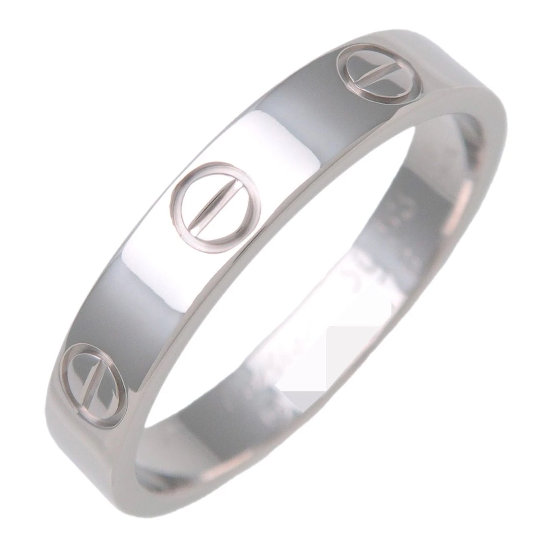 CARTIER MINI LOVE RING 18K WHITE GOLD: Cartier Mini Love Ring 18K White Gold Brand: Cartier Type/Style: Ring Material: 750WG Color: WG Size: 6.5 US Accessories: None Accessories Notice: When purchasing pre-owned goods, please r