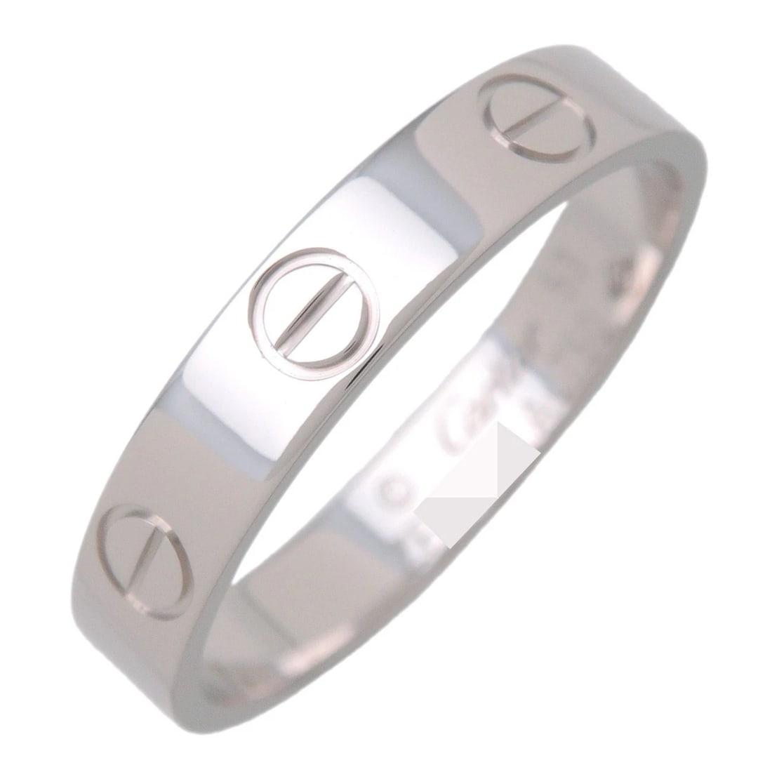 CARTIER MINI LOVE RING 18K WHITE GOLD: Cartier Mini Love Ring 18K White Gold Brand: Cartier Type/Style: Ring Material: 750WG Color: WG Size: 6.5US Accessories: None Accessories Notice: When purchasing pre-owned goods, please re