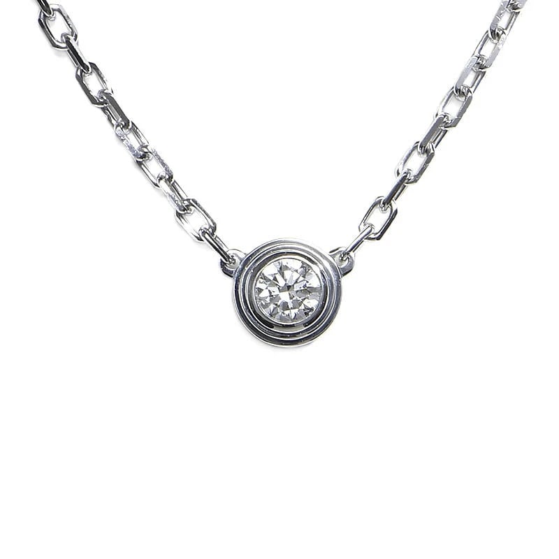 CARTIER CARTIER D'AMOUR NECKLACE SMALL MODEL: Cartier Cartier D'Amour Necklace Small Model Brand: Cartier Type/Style: Necklace Material: K18WG Color: WG Size: Effective length 38cm/41cm Chain width 1.1mm Motif 4.5mm x 4.5mm Accessories: None