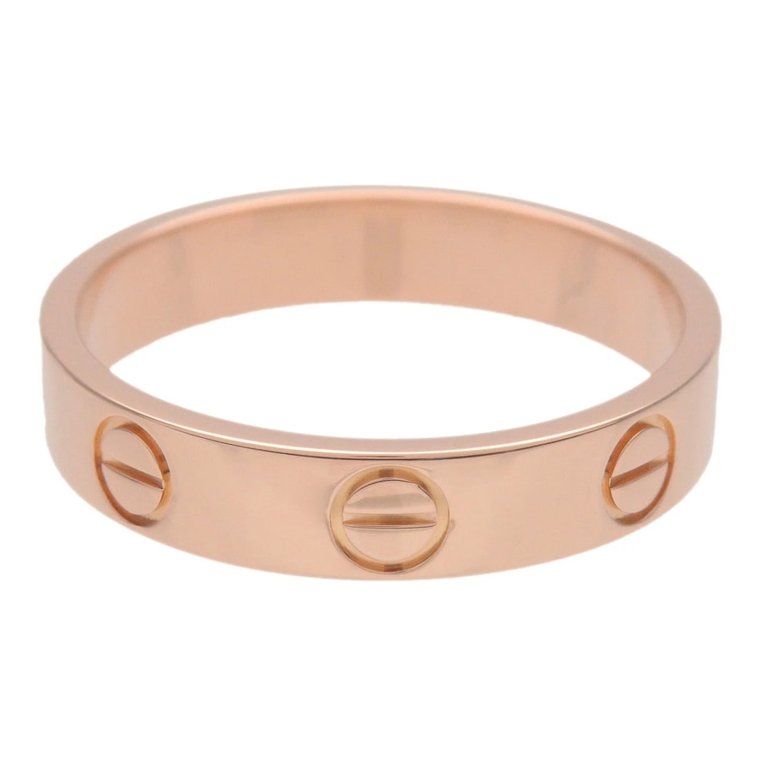 CARTIER MINI LOVE RING 18K PINK GOLD: Cartier Mini Love Ring 18K Pink Gold Brand: Cartier Type/Style: Ring Material: 750PG Color: PG Size: 5.25US Accessories: None Accessories Notice: When purchasing pre-owned goods, please re