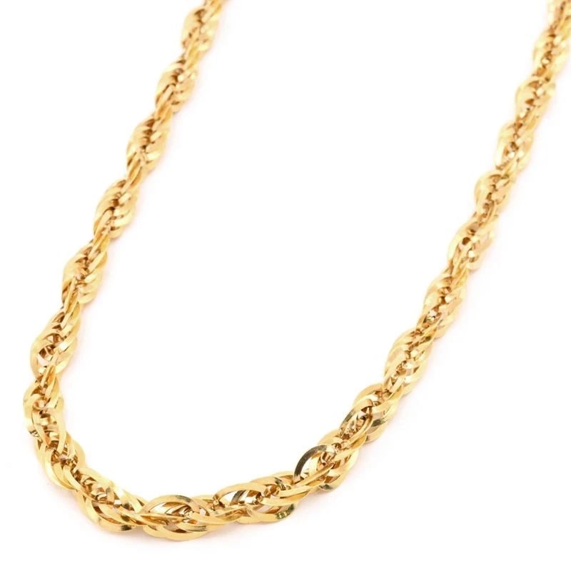 JEWELRY MAKI TWIST CHAIN NECKLACE 18K: Jewelry Maki Twist chain necklace 18K Brand: Jewelry Maki Type/Style: Necklace Material: K18YG Color: YG Size: Effective length 40cm Chain width 4.8mm Accessories: None Accessories Notice: When