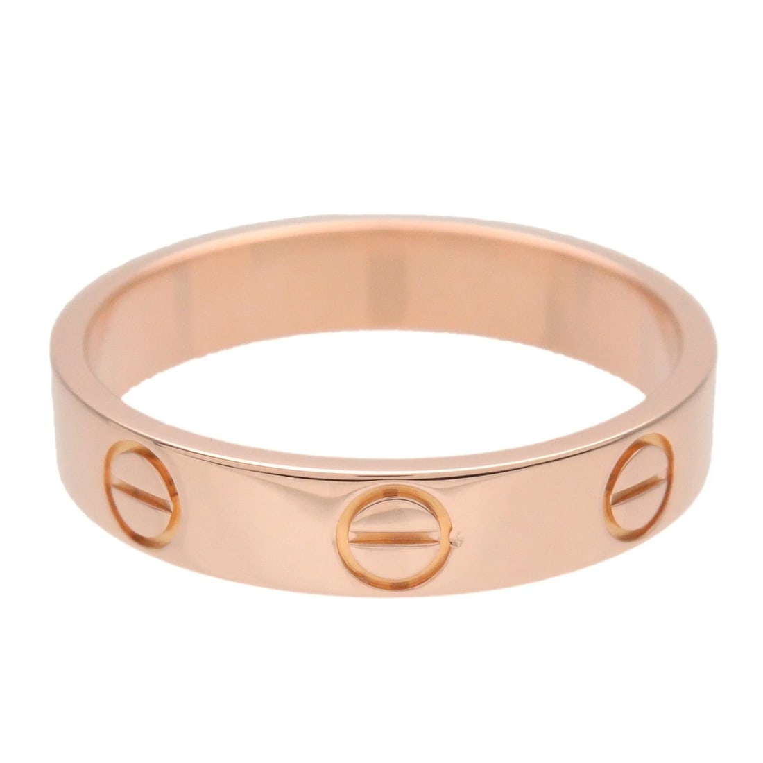CARTIER MINI LOVE RING 18K PINK GOLD: Cartier Mini Love Ring 18K Pink Gold Brand: Cartier Type/Style: Ring Material: 750PG Color: PG Size: 5.25US Accessories: None Accessories Notice: When purchasing pre-owned goods, please re