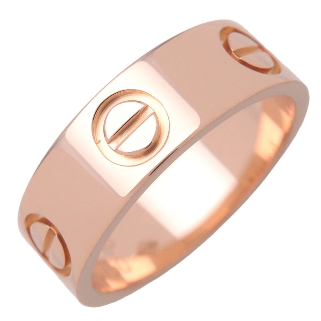 CARTIER LOVE RING 18K PINK GOLD: Cartier Love Ring 18K Pink Gold Brand: Cartier Type/Style: Ring Material: 750PG Color: PG Size: 4.5US Accessories: None Accessories Notice: When purchasing pre-owned goods, please refer to the photos