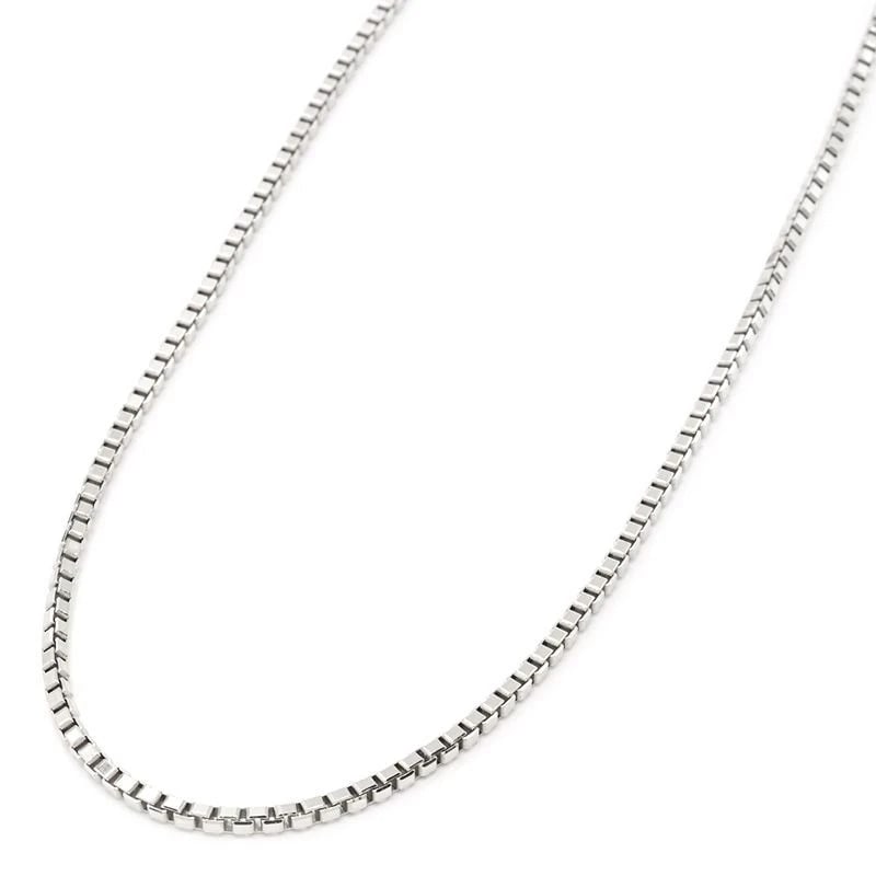 VENETIAN CHAIN NECKLACE PT850: Venetian chain necklace Pt850 Brand: Unbranded Type/Style: Necklace Material: Pt850 Color: PT Size: Effective length 36cm/40cm Chain width 1.9mm Accessories: None Accessories Notice: When purchasing