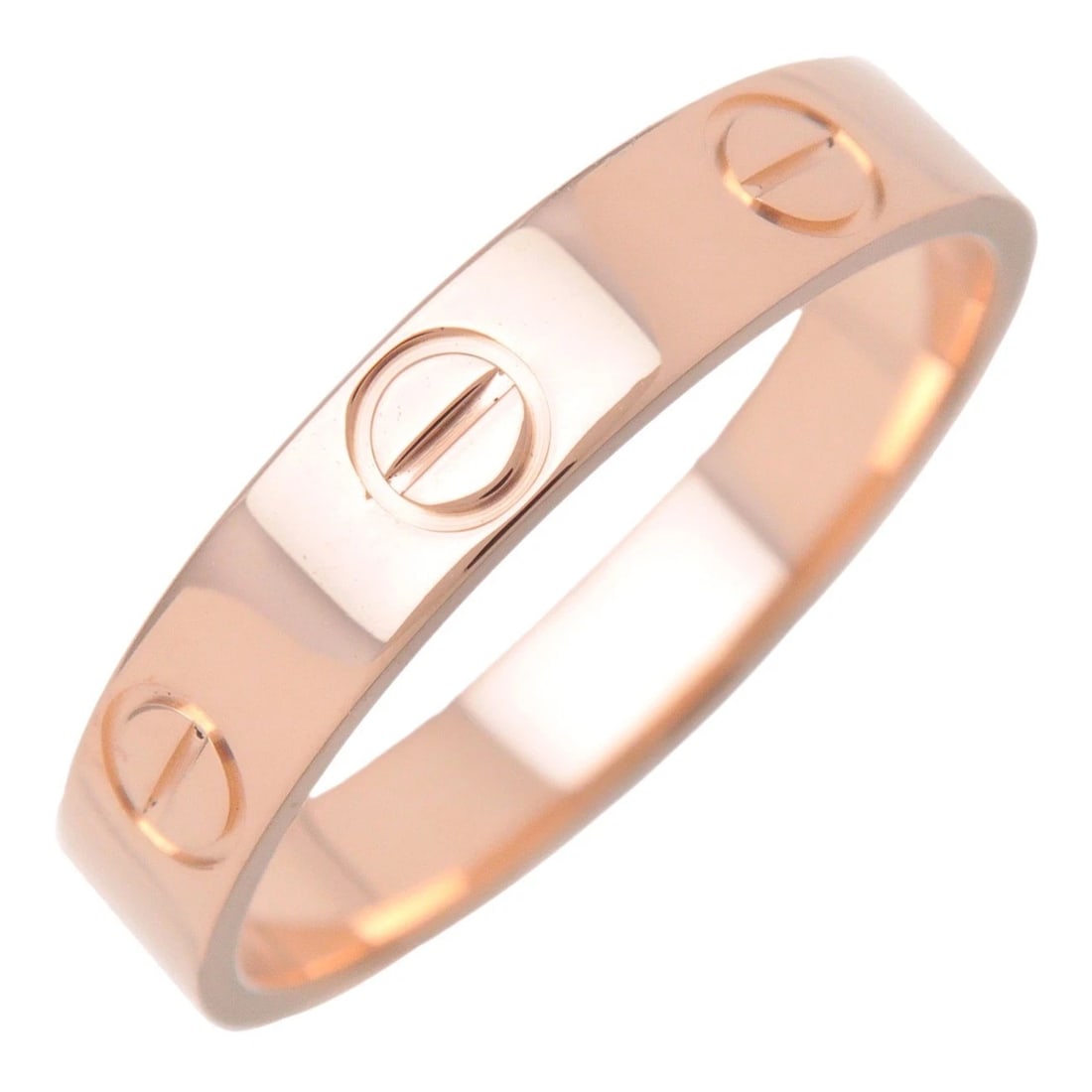 CARTIER MINI LOVE RING 18K PINK GOLD: Cartier Mini Love Ring 18K Pink Gold Brand: Cartier Type/Style: Ring Material: 750PG Color: PG Size: 5.5US Accessories: None Accessories Notice: When purchasing pre-owned goods, please ref