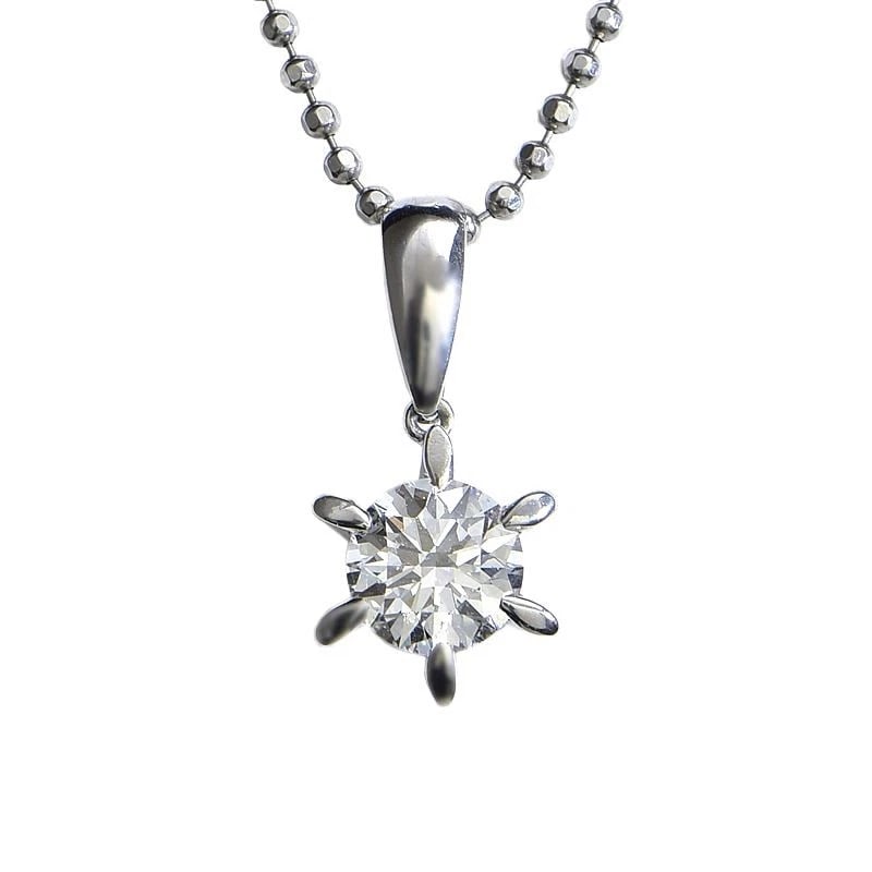 NATURAL DIAMOND NECKLACE: Natural Diamond Necklace Brand: Unbranded Type/Style: Necklace Material: Pt900 Pt850, Main Stone/Creation Natural Diamond Color: PT Size: Effective length 46cm (free adjuster) Chain width 1.4mm Motif 