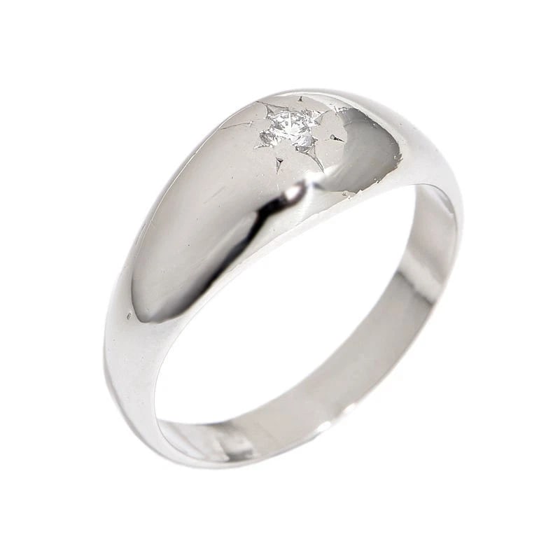 NATURAL DIAMOND RING PT900: Natural Diamond Ring PT900 Brand: Unbranded Type/Style: Ring Material: Pt900, Main Stone/Creation Natural Diamond Color: PT Size: 7.5US Accessories: None Accessories Notice: When purchasing pre-owned