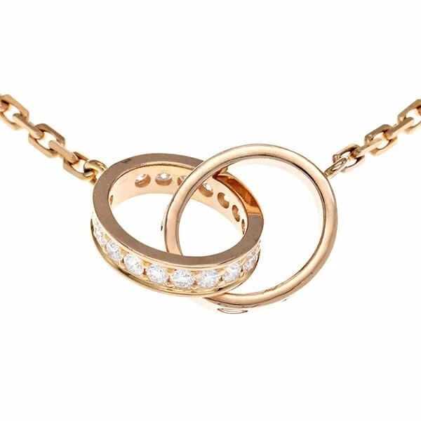 CARTIER BABY LOVE DIAMOND NECKLACE 18K: Cartier Baby Love Diamond Necklace 18K Brand: Cartier Type/Style: Necklace Material: K18PG Color: PG Size: Length: Approximately 44.5cm Top: approx. W20mm x H10mm Accessories: None Accessories