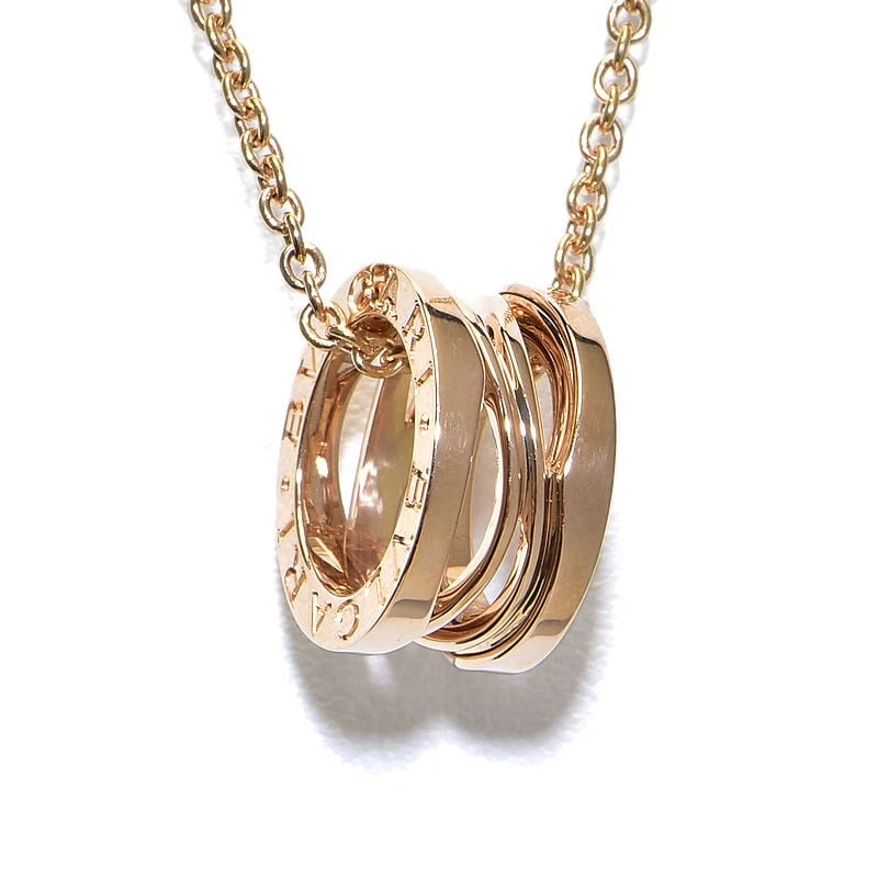 BVLGARI B.ZERO1 LEGEND NECKLACE 18K PG: Bvlgari B.Zero1 Legend Necklace 18K PG Brand: Bvlgari Type/Style: Necklace Material: K18PG Color: PG Size: Size Effective length 36cm/40cm/44cm Chain width 1.7mm Motif 7.4mm x 14.7mm Accessories: