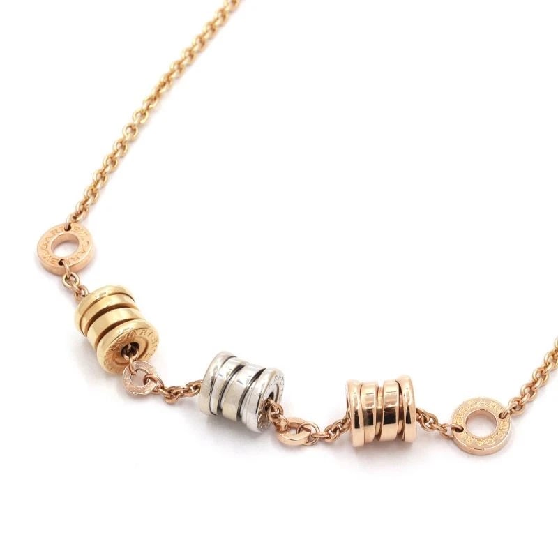 BVLGARI B.ZERO1 ELEMENT NECKLACE 18K: Bvlgari B.Zero1 Element Necklace 18K Brand: Bvlgari Type/Style: Necklace Material: K8YG K18WG K18PG Color: YG WG PG Size: Size Effective length 39cm/42cm/44cm Chain width 1.8mm 6.5mm x 6.9mm per