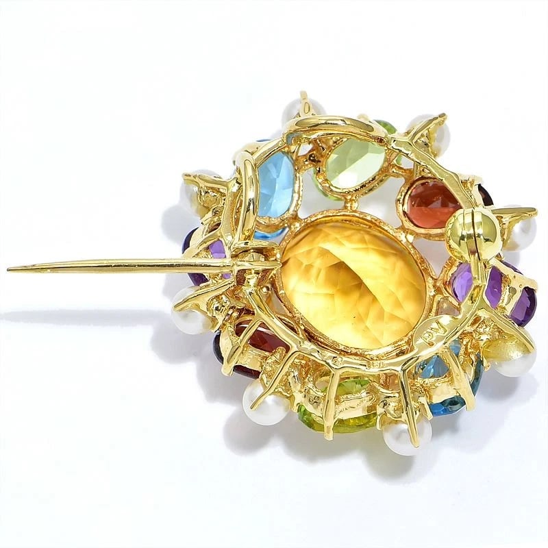 PONTE VECCHIO MULTI STONE BROOCH - 2