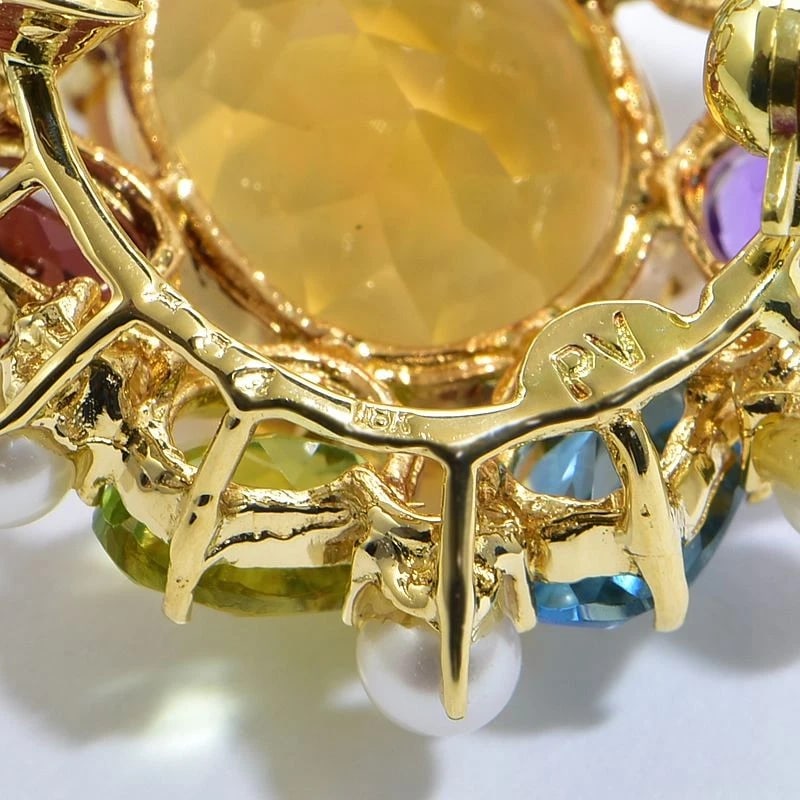 PONTE VECCHIO MULTI STONE BROOCH - 3