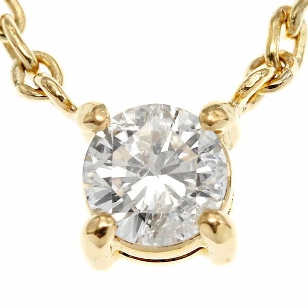 18K YG DIAMOND NECKLACE: 18K YG Diamond Necklace Brand: Unbranded Type/Style: Necklace Material: K18YG Color: YG Size: Size Length: approx. 42cm Top: approx. W4mm x H4mm Accessories: None Accessories Notice: When
