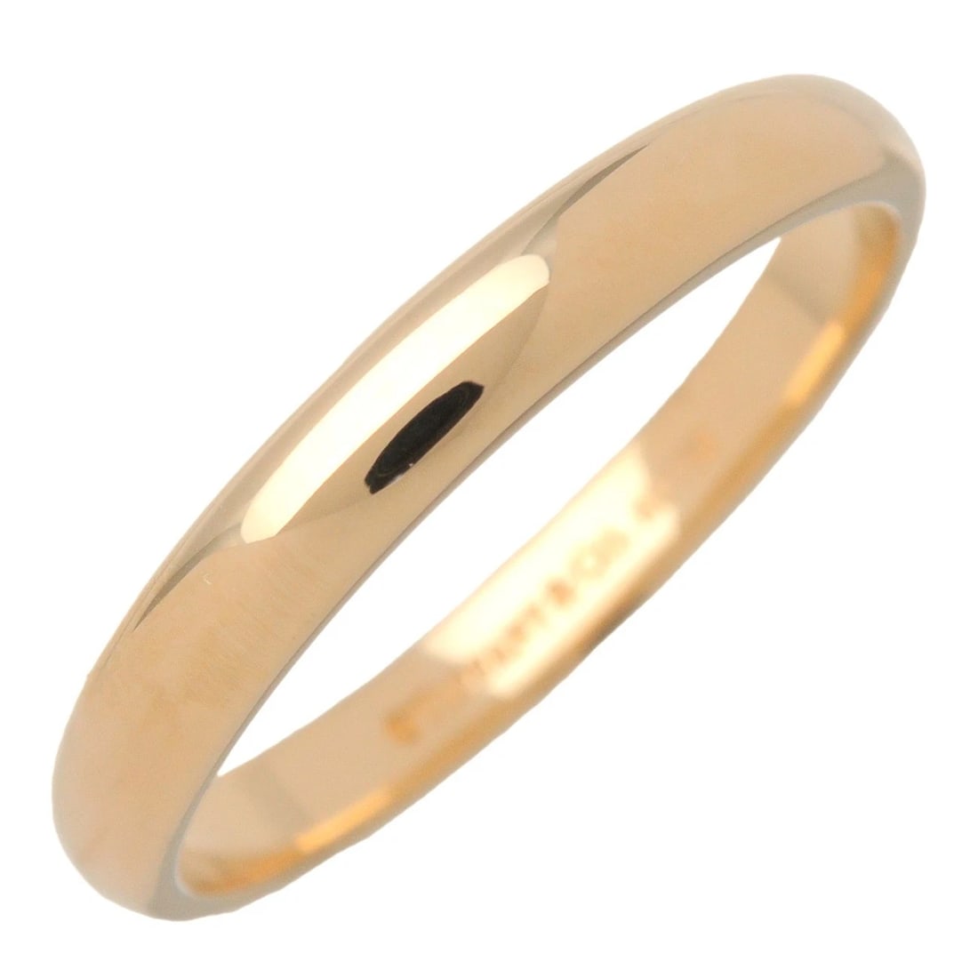 TIFFANY & CO. FOREVER WEDDING BAND RING: Tiffany & Co. Forever Wedding Band Ring Brand: Tiffany & Co. Type/Style: Ring Material: 750YG Color: YG Size: 8-8.5US Accessories: None Accessories Notice: When purchasing pre-owned goods, please