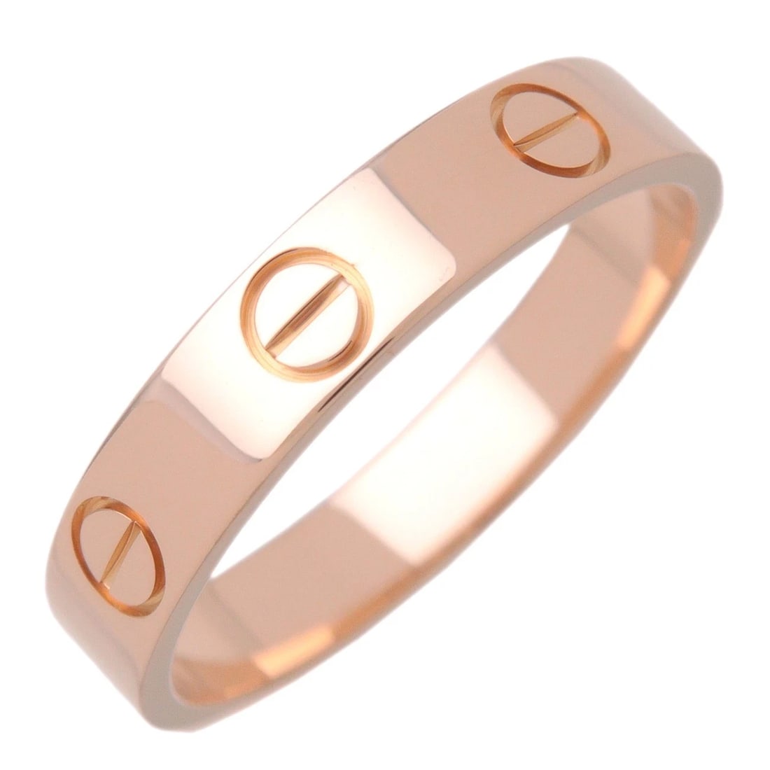 CARTIER MINI LOVE RING 18K PG PINK GOLD: Cartier Mini Love Ring 18K Pg Pink Gold Brand: Cartier Type/Style: Ring Material: 750PG Color: PG Size: 6.5US Accessories: None Accessories Notice: When purchasing pre-owned goods, please