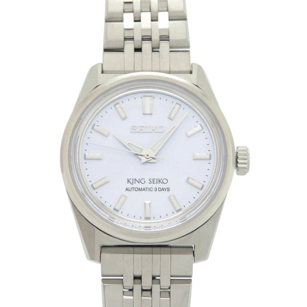 SEIKO KING SEIKO SAXOPHONE BLUE DIAL AUTOMATIC WATCH: Seiko King Seiko Saxophone Blue Dial Automatic Watch Brand: SEIKO Type: Wristwatch Material: Stainless Steel Color: Dial color blue silver Size: Size case: approx. 36mm Arm circumference: approx.