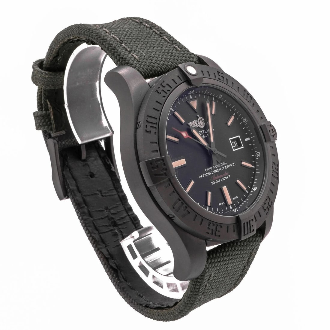 BREITLING AVENGER BLACKBIRD DATE AUTOMATIC WATCH - 3