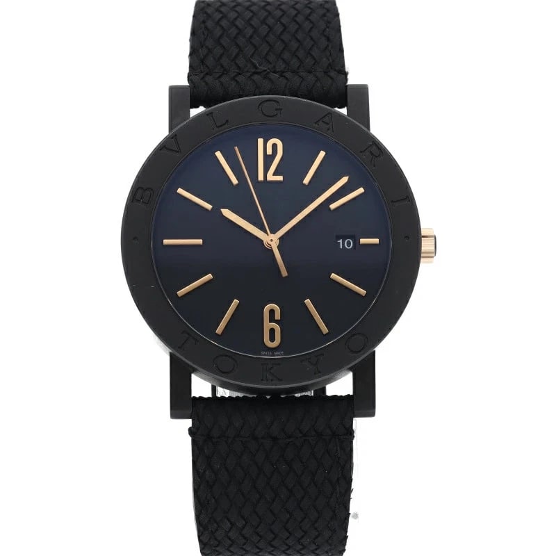 BVLGARI CITIES SPECIAL EDITION WATCH BLACK WATCH: BVLGARI Cities Special Edition Watch Black Watch Brand: BVLGARI Type: Wristwatch Material: Stainless Steel Color: Dial color black Size: Case diameter (H) approx. 41mm Accessories: None Accessories