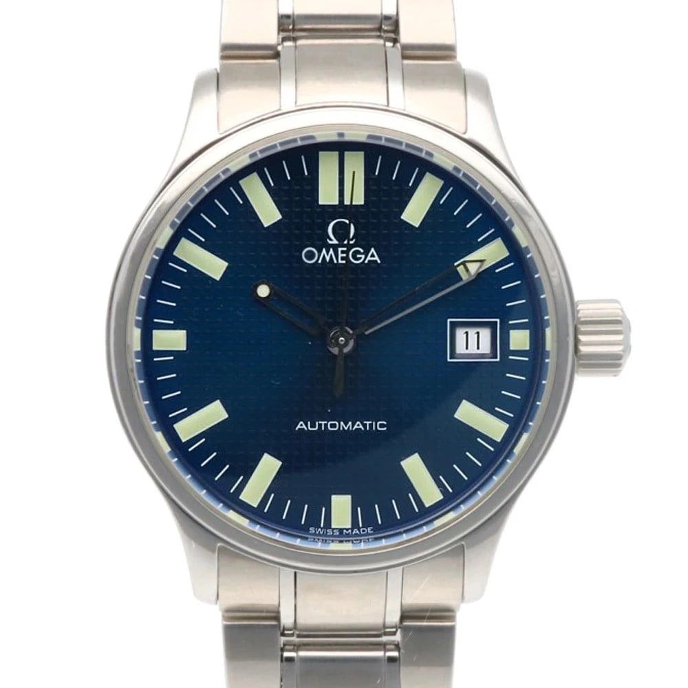 OMEGA CLASSIC DATE WATCH STAINLESS STEEL QUARTZ WATCH: Omega Classic Date Watch Stainless Steel Quartz Watch Brand: OMEGA Type: Wristwatch Material: Stainless Steel Color: Dial color black Size: watch face: 36.0mm Accessories: None Accessories