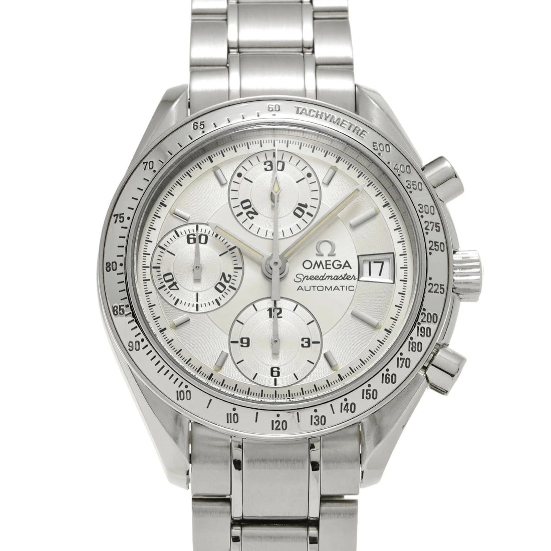 OMEGA SPEEDMASTER DATE SILVER WATCH AUTOMATIC WATCH