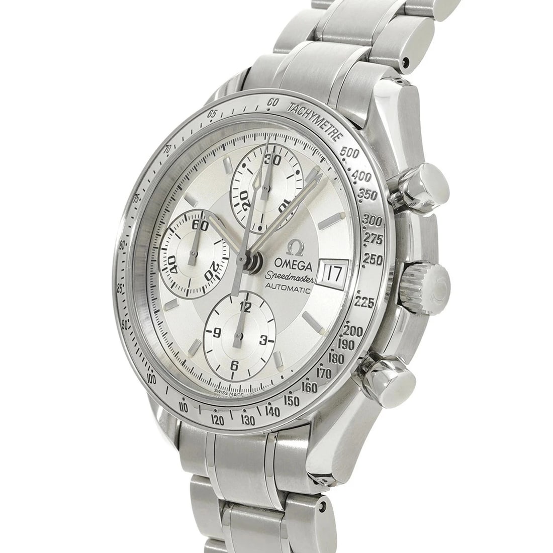 OMEGA SPEEDMASTER DATE SILVER WATCH AUTOMATIC WATCH - 2
