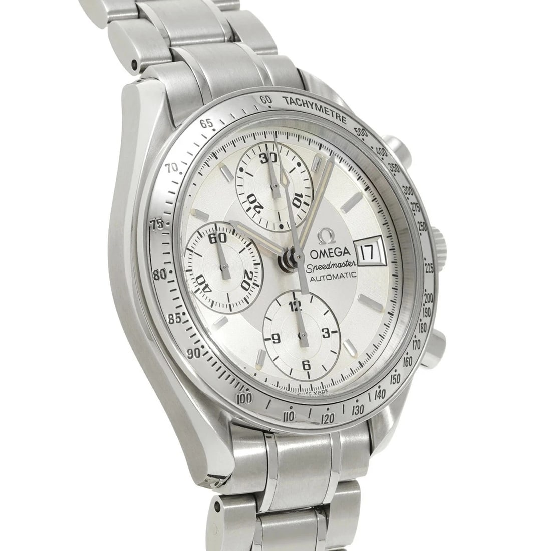 OMEGA SPEEDMASTER DATE SILVER WATCH AUTOMATIC WATCH - 3