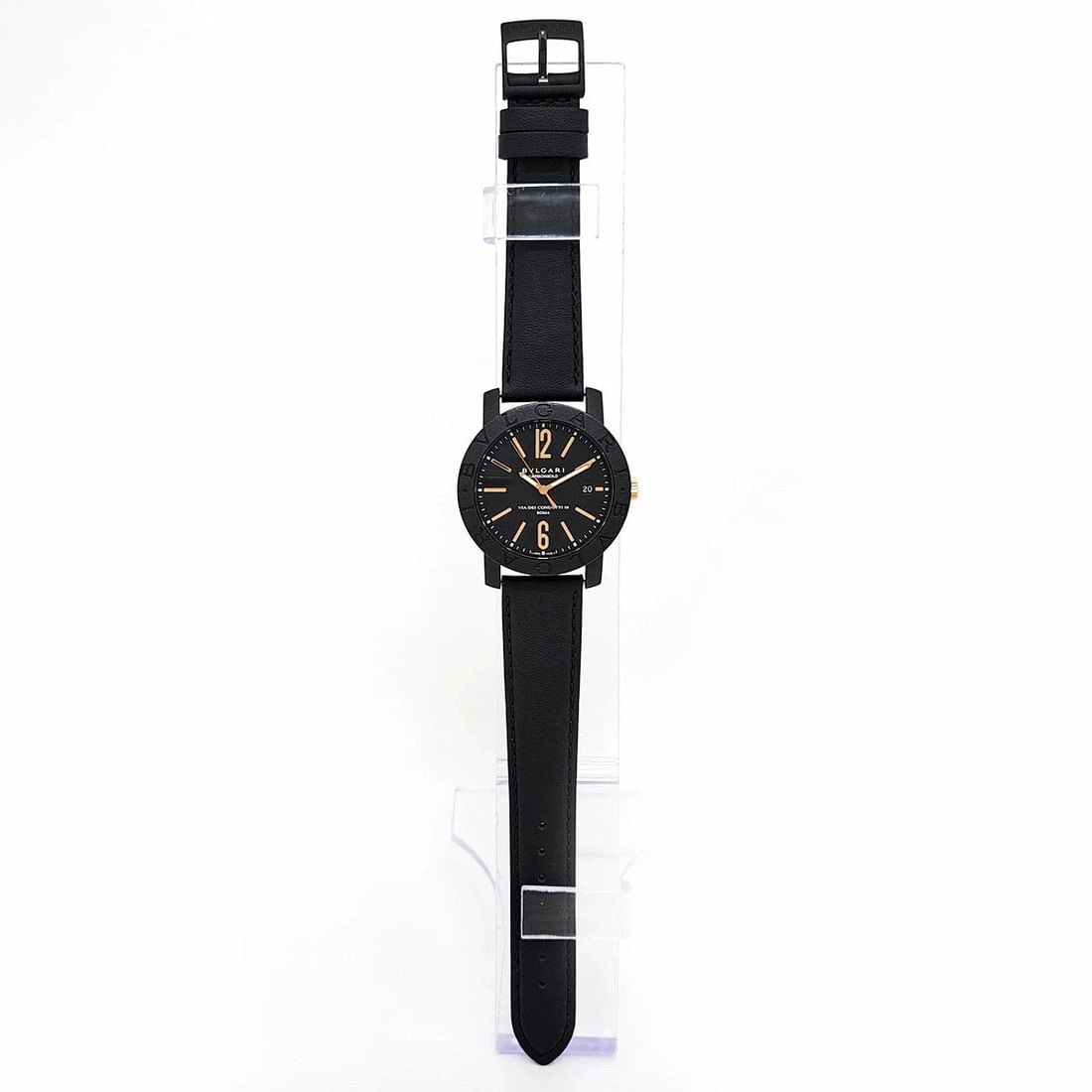 BVLGARI AUTOMATIC WATCH BLACK - 2