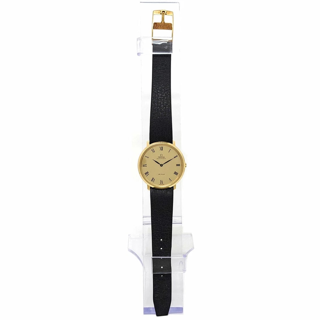 OMEGA DEVILLE AUTOMATIC MANUAL GOLD PLATED WATCH - 2