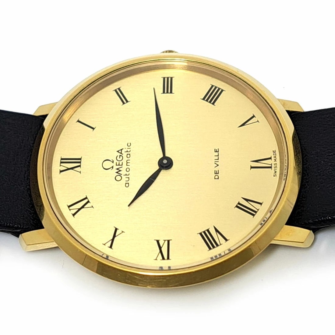 OMEGA DEVILLE AUTOMATIC MANUAL GOLD PLATED WATCH - 5