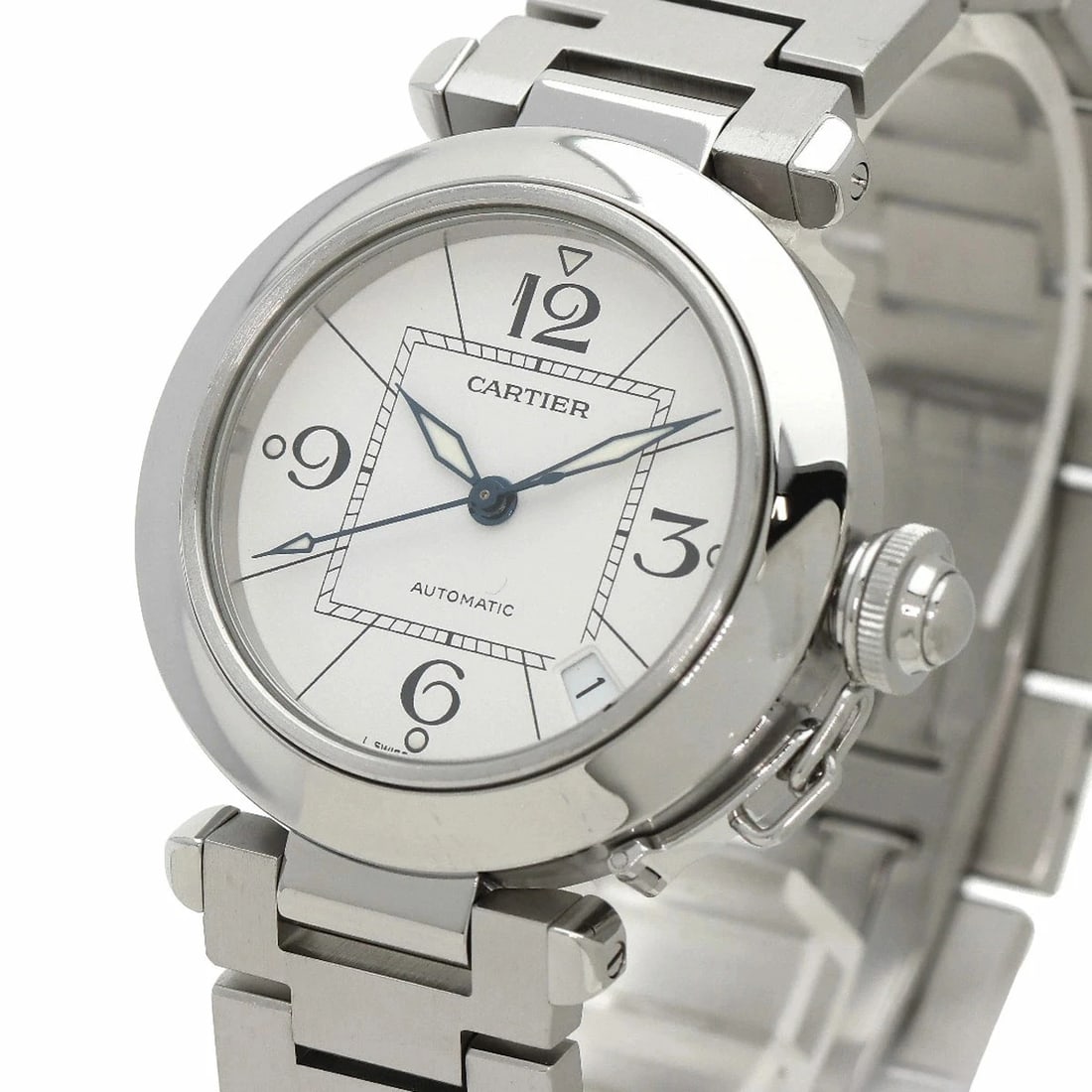 CARTIER PASHA WATCH AUTOMATIC SILVER - 3