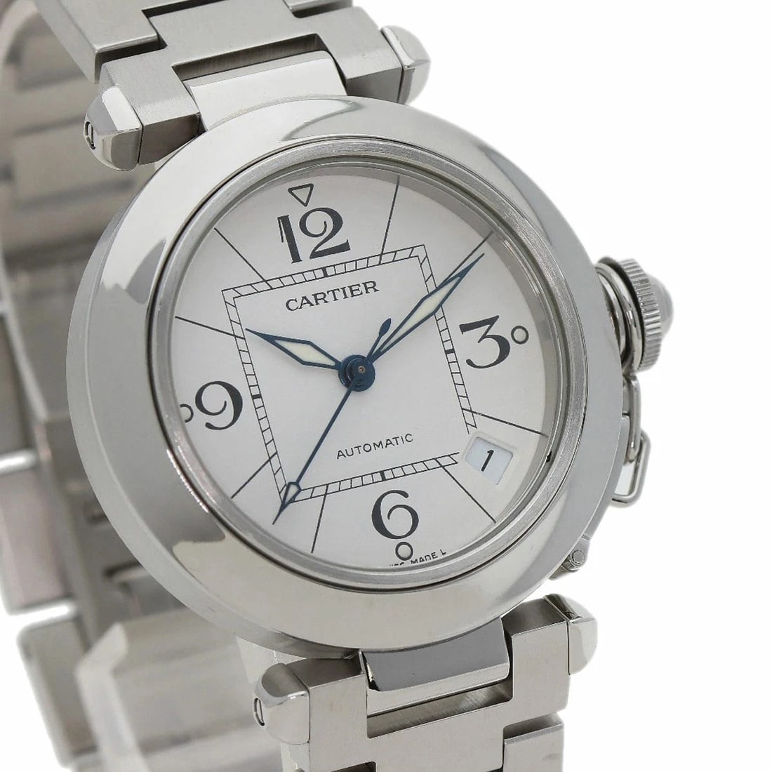 CARTIER PASHA WATCH AUTOMATIC SILVER - 4