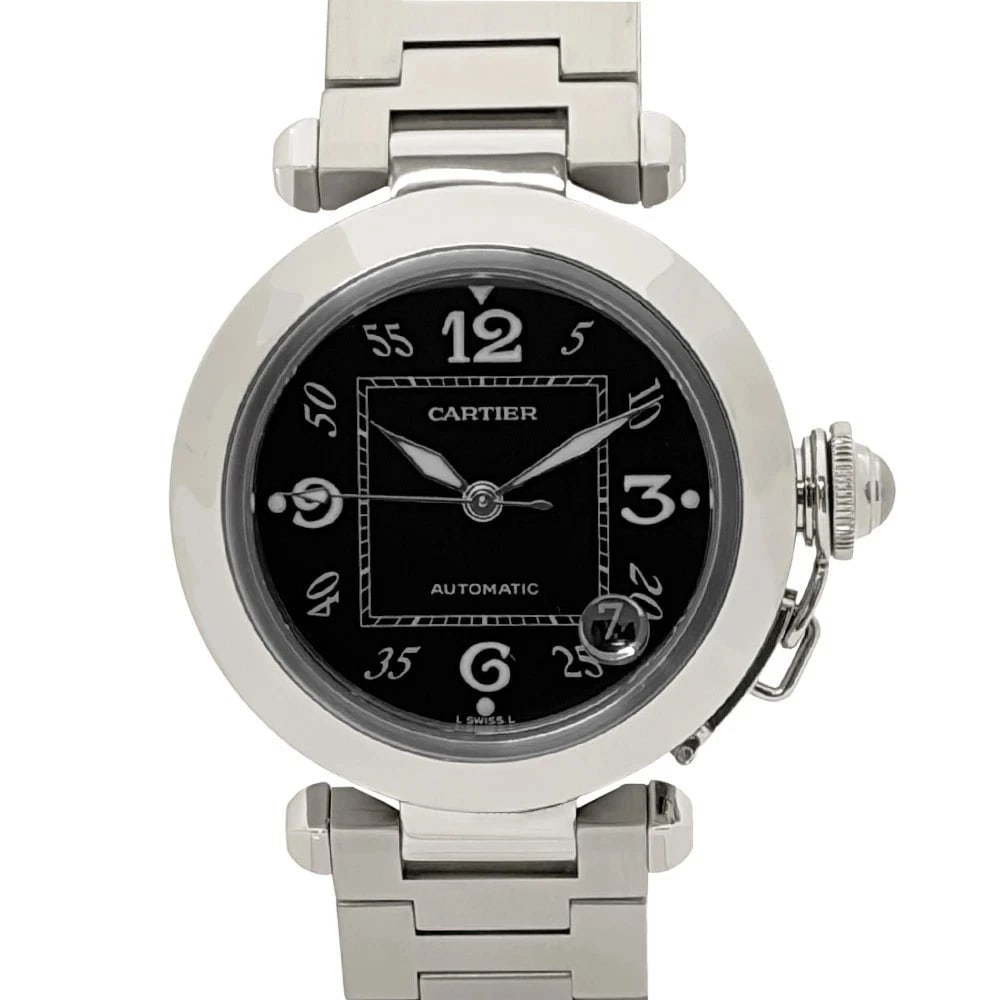 CARTIER PASHA WATCH AUTOMATIC BLACK DIAL BOYS (1 of 3)