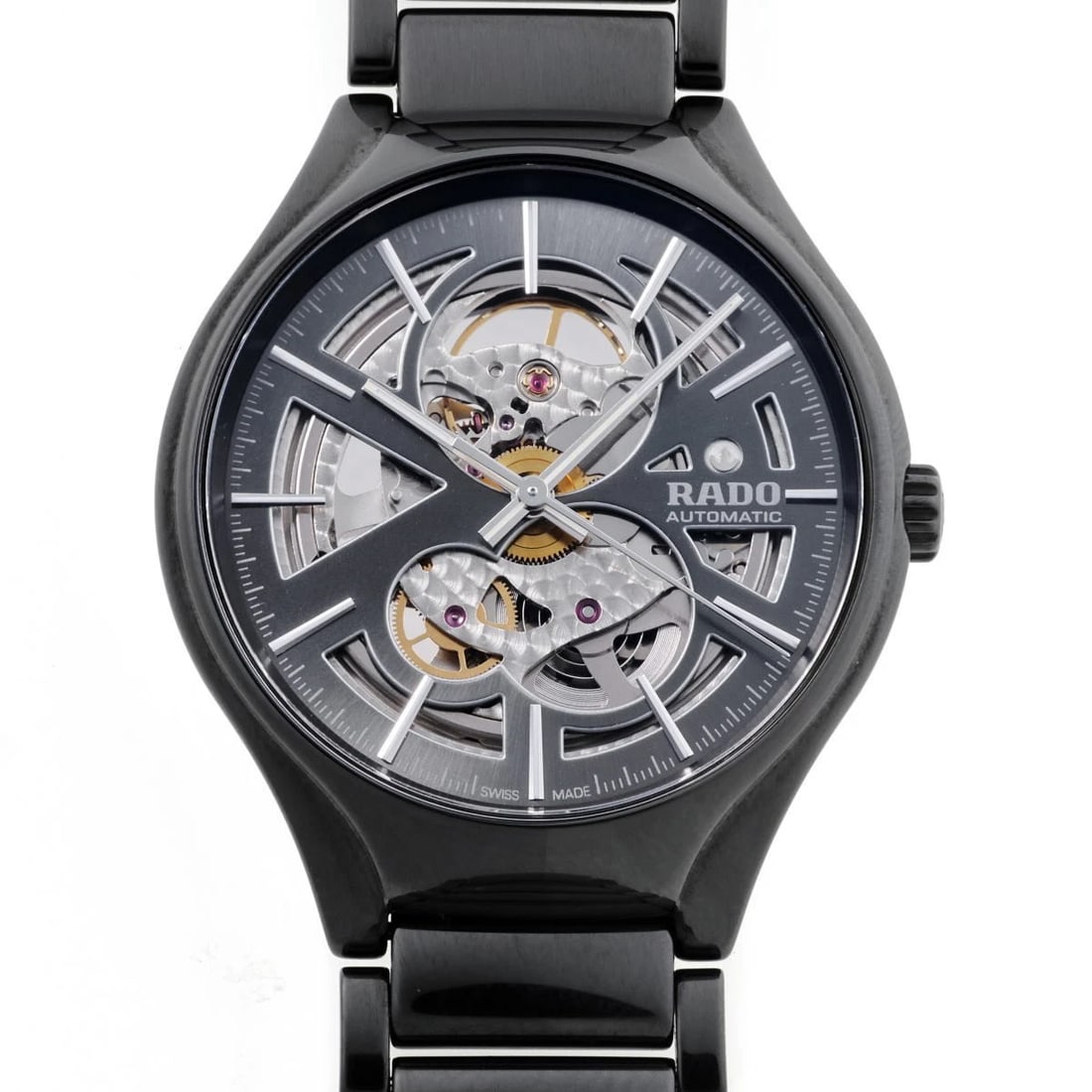 RADO TRUE OPEN HEART AUTOMATIC GRAY DIAL WATCH (1 of 6)
