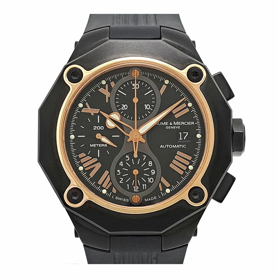 BAUME & MERCIER RIVIERA CHRONOGRAPH AUTOMATIC WATCH (1 of 2)